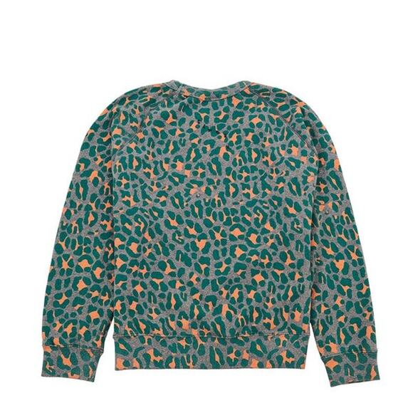 Clare V. Neon Jaguar Sweatshirt Green Crewneck Graphic Pullover Women’s L - Picture 2 of 7